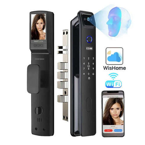 Fingerprint Face Recognition Smart Door Lock Wifi Digital Doorbell Remote Unlock Wireless Lock