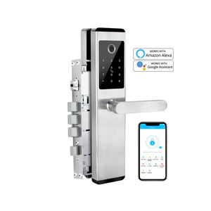 YOHEEN Stainless Steel Security Smart Biometric Fingerprint Door Handle Lock With WiFi TTLock APP