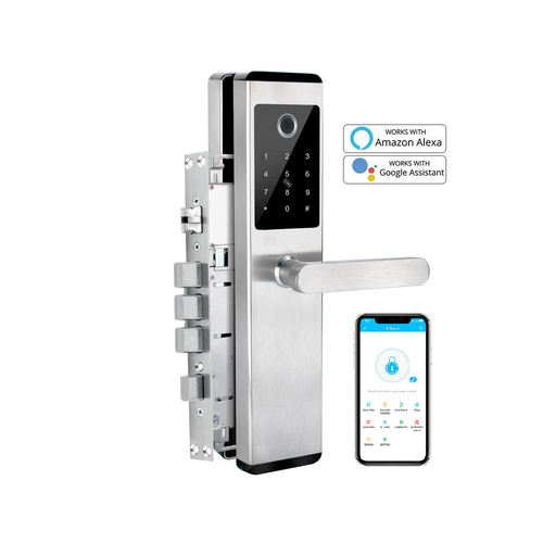 YOHEEN Stainless Steel Security Smart Biometric Fingerprint Door Handle Lock With WiFi TTLock APP