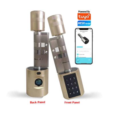 Tuya Fingerprint Password Smart Lock Cylinder Key App Unlock Digital Lock Cylinder Home Security