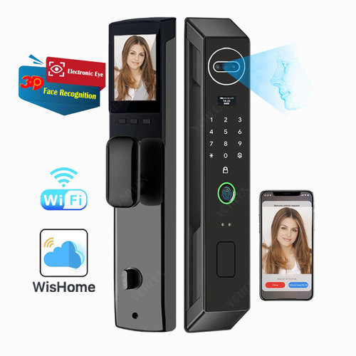 Wifi App 3D Face Recognition Digital Electronic Lock Fingerprint Password Digital Smart Lock