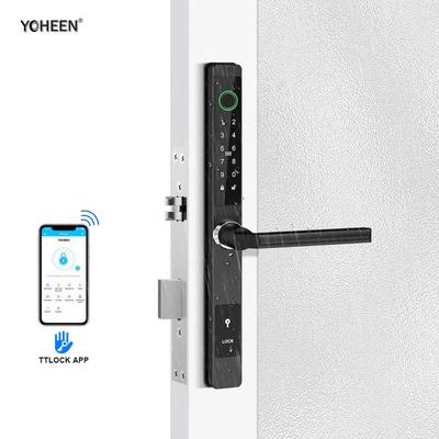Door Smart Lock IP65 Ttlock App Control Fingerprint Password &nbsp;Sliding Aluminum Digital Lock