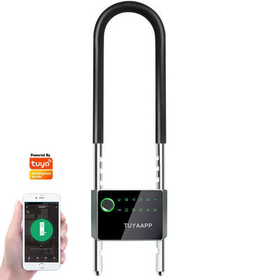 Yoheen IP65 Waterproof Smart Phone Control Digital Fingerprint Smart Padlock Black Bluetooth Type-c