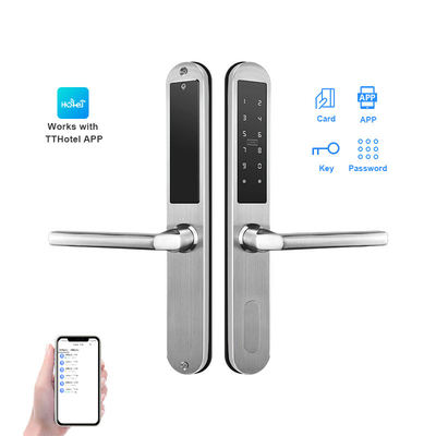 European Style BlE WIFI TTHotel Door Handle Electronical Digital Card Smart Hotel Door Lock System