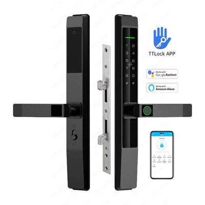 Smart Glass Door Ble Door Lock Wood Frame Sliding Glass Door Aluminum Alloy lock