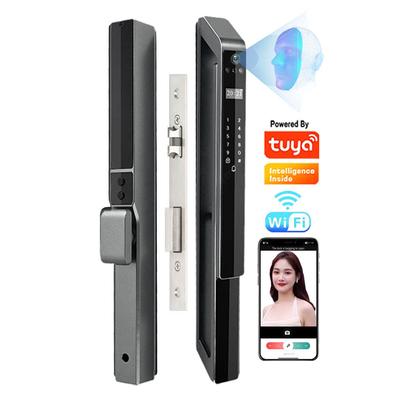 Tuya Wifi 3D Face Recognition Camera Aluminium Smart Door Lock Waterproof Fingerprint Digital lock