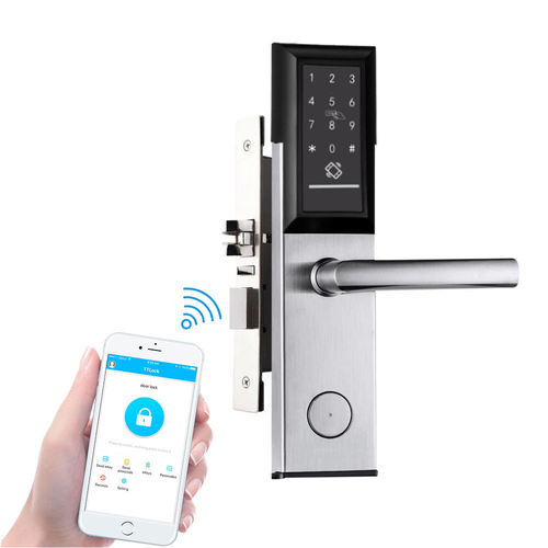 High security rfid card hotel door lock, digital card smart system with TThotel wifi App software